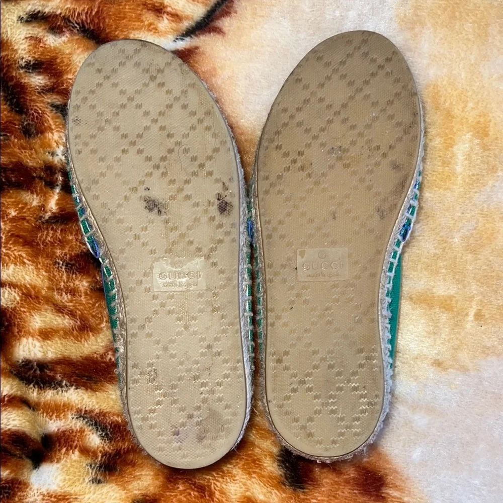 Gucci Kids Green and Blue Dress Shoes - Picture 3 of 5